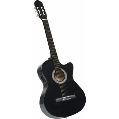 Afbeelding van vidaXL Gitaar cutaway met equalizer 6 snaren western klassiek zwart