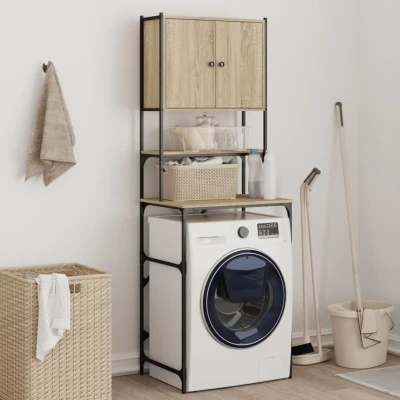 Afbeelding van Wasmachinekast 68x48,5x194 cm sonoma eikenkleurig