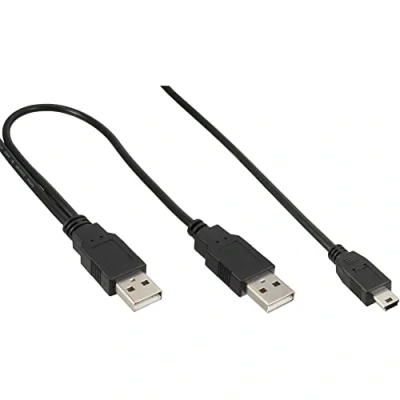 Afbeelding van InLine USB mini Y kabel (1 m, 2.0),
