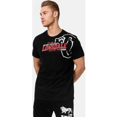 Afbeelding van Lonsdale Normale Walkley Tshirt print, Heren, Maat: Small, Black