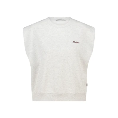 Afbeelding van America Today Tshirt basic, Dames, Maat: XS, Light grey melange