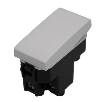Afbeelding van Eenpolige schakelaar, 1P 16A 220V, compatibel met Bticino Living, Vimar Plana (wit, standaard)