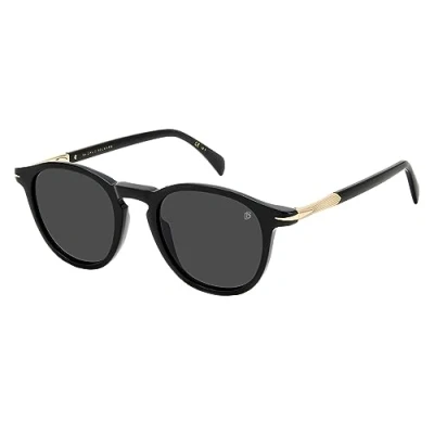 Afbeelding van David Beckham Uniseks zonnebril 2 m²/Ir Black Gold, 49, Gold