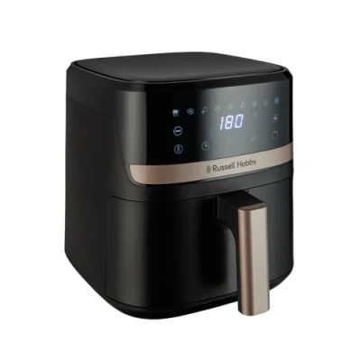 Image de Russell Hobbs Air Fryer 4,3L [9 Programmes, Max 200℃] Friteuse sans huile Rapid (Tactile, maintien au chaud, cuit, grille, rôtit &amp; plus, arrêt automatique,lave vaisselle, 1300W) Satisfry 27610 56