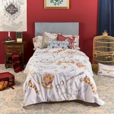 Afbeelding van Noorse hoes Harry Potter Hedwig 140 x 200 cm Bed van 80