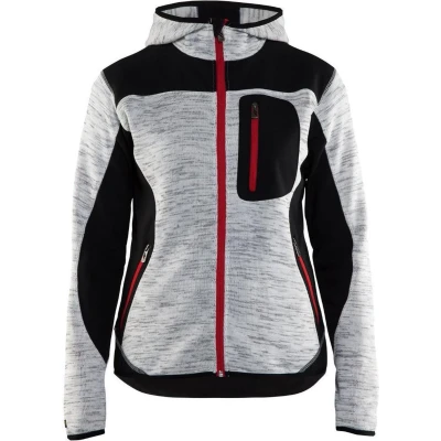 Afbeelding van Blaklader Dames Vest met Softshell 4931 2117 Grijs mêlee/Zwart