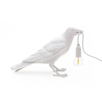 Afbeelding van Seletti Lamp Bird Waiting wit
