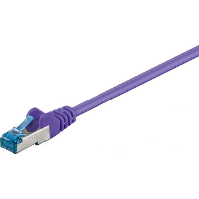 Afbeelding van S/FTP CAT6a 10 Gigabit netwerkkabel / paars LSZH 30 meter