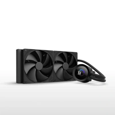 Afbeelding van NZXT Kraken Plus 280 AIO vloeibare koeler voor CPU radiator mm 2 x F140P ventilatoren 1,54 inch vierkant lcd display AMD® AM5, AM4 Intel® LGA 1851/1700, 1200/115X zwart