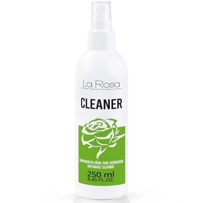 Image de LaRosa Nail CLEANER Dégraissant ongles SPRAY 250 ml Pour essuyer la base de vernis gel manucure UV LED désinfecter l’ongle et éliminer les couches collantes, PREP plus WIPE CLENASER