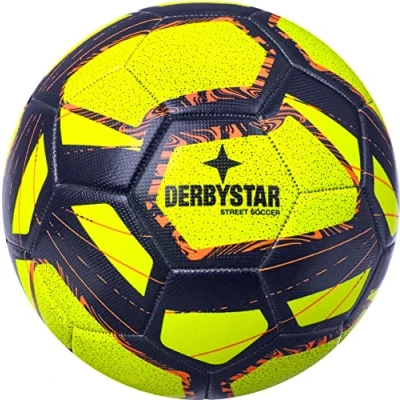 Afbeelding van Derbystar Voetbal Street Soccer geel / blauw/ oranje maat 5
