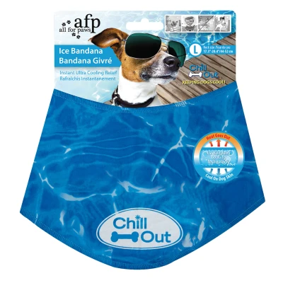 Afbeelding van All For Paws Chill Out Koelbandana Blauw Hondenverkoeling Medium