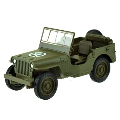 Afbeelding van Jeep 1941 Willys MB 4 x 1/34 schaal metalen miniatuurauto van US Army Truck Welly