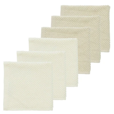Afbeelding van Meyco Monddoekjes Popcorn Naturel/Soft Sand 6 pack