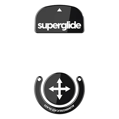 Afbeelding van Superglide snelste en gladste muisvoeten van extreem duurzaam onberispelijk glas, gladde duurzame supersnelle zool voor Logitech G Pro X Superlight (zwart)
