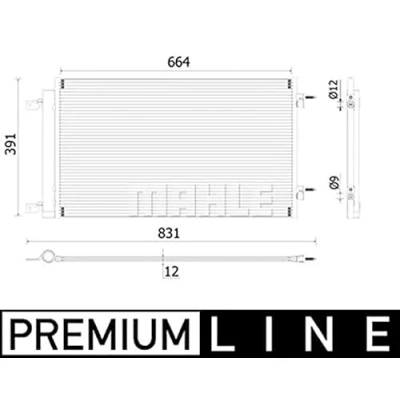 Afbeelding van Mahle Original Airco condensor AC 901 000P