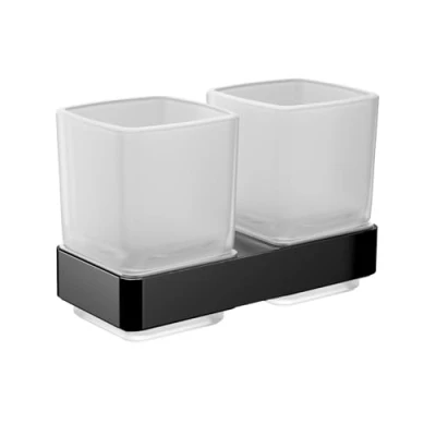 Afbeelding van Emco Loft Glashouder Dubbel Zwart