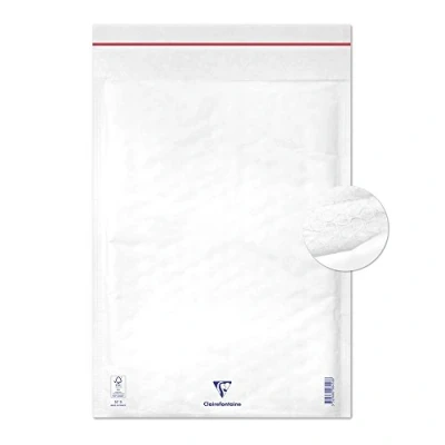 Afbeelding van Clairefontaine 7356C 10 witte bubbelfolies, 30 x 44 cm, 90 g