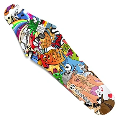 Afbeelding van Riesel Design® rit:ze Mudguard voor zadel/racefiets achterspatbord Eenvoudig te installeren fietsspatbord in moderne ontwerpen en alle wielmaten sb Eye