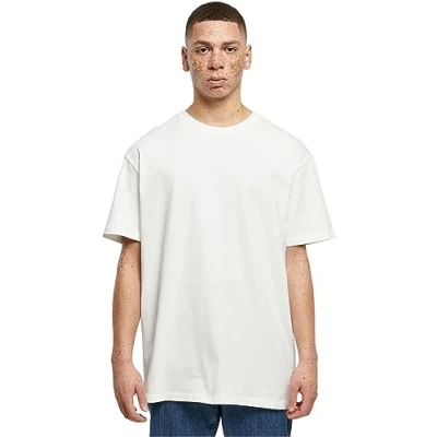 Afbeelding van Build Your Brand Heavy Oversize T shirt voor heren, Wit
