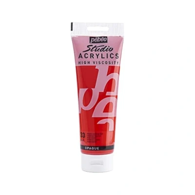 Afbeelding van Pébéo Acrylverf Fine Studio Acrylics Rood Imitatie Cadmium 250 ml 169 033