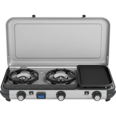Afbeelding van Campingaz Camping Kitchen 2 Multi Cook Kooktoestel Grijs Gaskooktoestel Opbouw