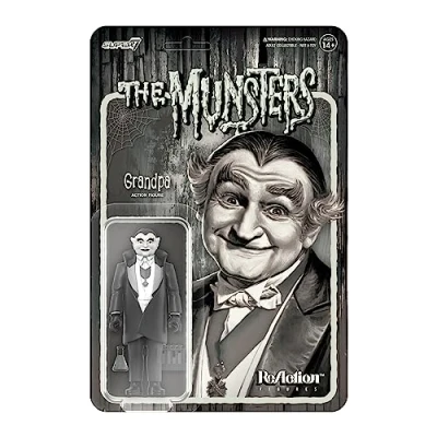 Afbeelding van SUPER7 Reactiefiguur The Munsters: Grandpa (grijze schaal)