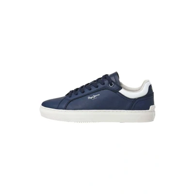 Afbeelding van Pepe Jeans Camden Edition Sneakers laag, Heren, Maat: 40, Navy Leer