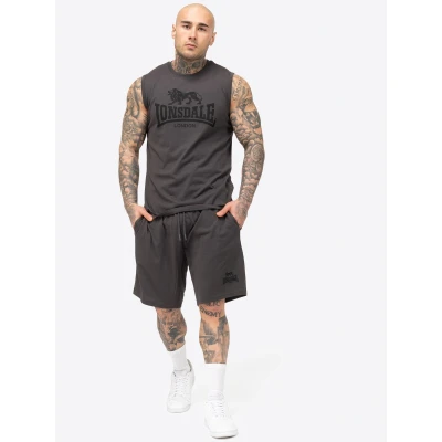 Afbeelding van Lonsdale ÄRMELLOSES SET Normale Passform Allanton Trainingsbroek, Heren, Maat: XL, Anthracite black