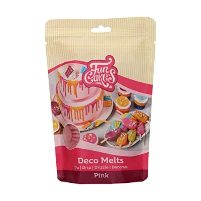 Image de FunCakes Deco Melts Rose sans AZO 250 g