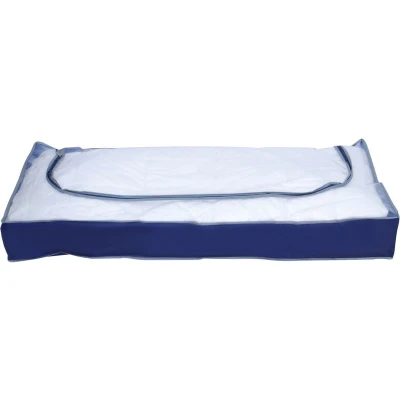 Afbeelding van MSV opbergtas/beschermhoes beddengoed/kleding voor onder bed 109 x 46 15 cm
