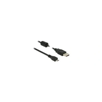 Image de Delock Câble USB (M) pour Micro de type B 2.0 3 m noir