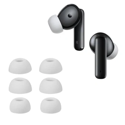 Afbeelding van kwmobile 6x cover voor in ear oortjes geschikt Huawei Freebuds 6i Vervangende oordopjes van siliconen wit 3 maten