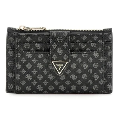 Afbeelding van GUESS Kaarthoes Card Holder Coal Logo Zwart