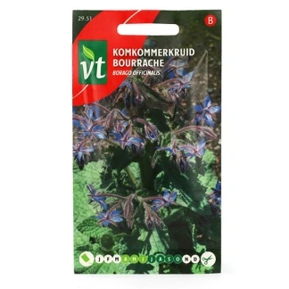 Afbeelding van Komkommerkruid Zaden Eetbare Bloemen voor Culinaire en Decoratieve Gebruik