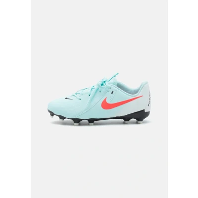Afbeelding van Nike Performance JR Phantom GX II Academy FG/MG Unisex Voetbalschoenen met kunststof noppen voor kinderen, Maat: 33, Mint/atomic red/off noir