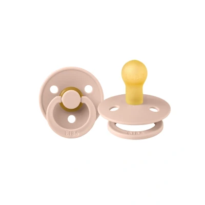 Afbeelding van Bibs Fopspeen natuurrubber oldrose/blush maat 6 18 mnd