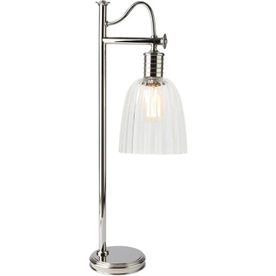 Afbeelding van Landelijke Tafellamp Steady Lighting Metaal Landelijk E27 L: 19.3cm Voor Binnen Woonkamer Eetkamer Zilver