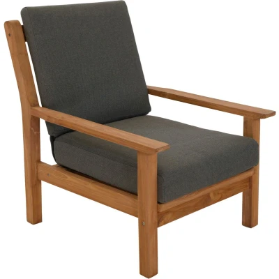 Afbeelding van Loungestoel teak, incl. kussen