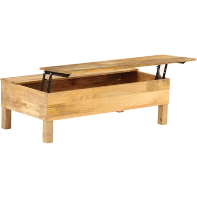 Afbeelding van vidaXL Salontafel 110x55x35 cm massief mangohout