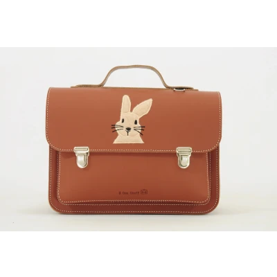 Afbeelding van Own Stuff Lederen Kleuterboekentas Rabbit Chestnut
