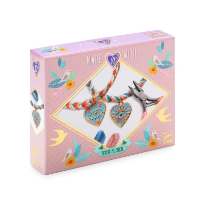 Afbeelding van Djeco armbandjes maken me &amp; you friendship and hearts