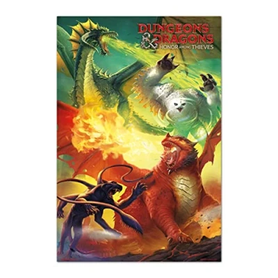 Afbeelding van Poster Dungeons &amp; Dragons Honor Among Thieves Monsters 61x91,5cm