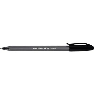 Afbeelding van Paper Mate balpen InkJoy 100 met dop, zwart