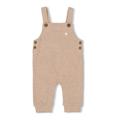 Afbeelding van Feetje Tuinbroek FECAPR24 Rib The Magic Is In You Taupe Melange Maat 44