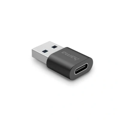 Afbeelding van Hama 00200357 (USB Type C), Data + Video Adapter, Zwart