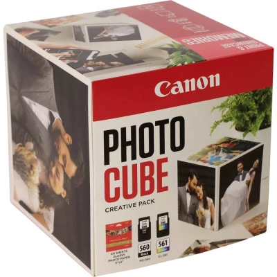 Afbeelding van Canon PG560/CL561 inkt + papier fotolijst roze