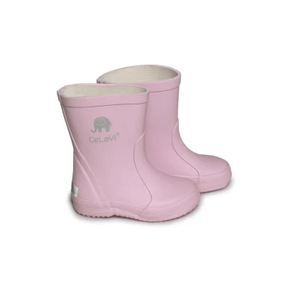 Afbeelding van Celavi Basic Regenlaarzen voor kinderen, Maat: 26, Misty rose Natuurrubber