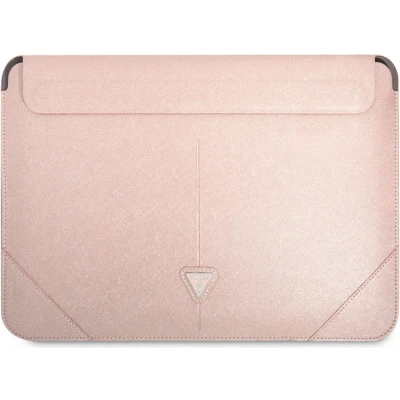 Afbeelding van Guess Saffiano Laptoptas voor o.a. Apple MacBook (16&quot;) Roze