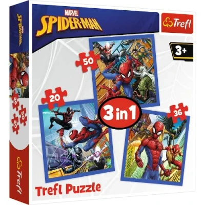 Afbeelding van Spiderman 3 in 1 Puzzel Spider Force 5900511348415